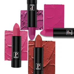 PERPAA Set Of 4 Creamy Matte Bullet Lipstick - 3.5g Each - 55-58-60-71 image 4
