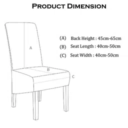 Cortina Set Of 4 Beige & Grey Printed Chair Covers image 5