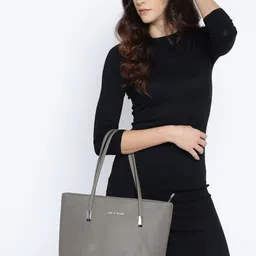 Lino Perros Grey Solid Shoulder Bag image 4