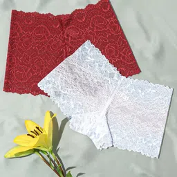 LULU & SKY Pack of 2 Self Design Boy Shorts Briefs image 2