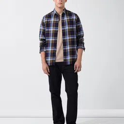 The Indian Garage Co Men Slim Fit Checkered Casual Shirt image 3