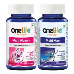Onelife Active Couples Multivit Combo [ Onelife Multiwomen : Multivitamin for Womens 60 Tablets + Onelife Multiman : Multivitamin for Men's 60 Tablets ]-image-18