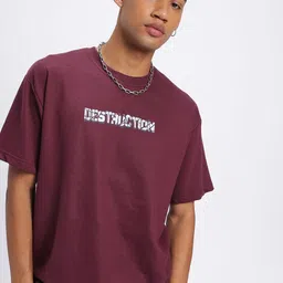 glitchez Print Your Mind Printed Oversized Fit T-shirt-picture-14