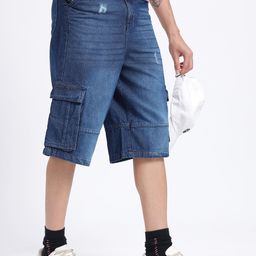 Kook N Keech Men Distressed Cargo Style Jorts-picture-38