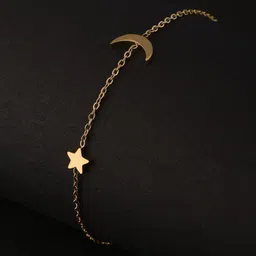 PALMONAS Women 18k Gold-Plated Charm Bracelet image 1