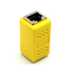 Yellow RJ45 Female To Female CAT6 Network Ethernet LAN Connector Adapter image 3