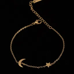 PALMONAS Women 18k Gold-Plated Charm Bracelet image 3