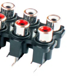 MX 8 Way RCA Female Socket PCB Mounting (MX-1133A) image 2