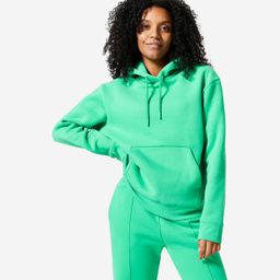 domyos Women's Sweatshirt With Hood For Gym 500- Green-picture-21