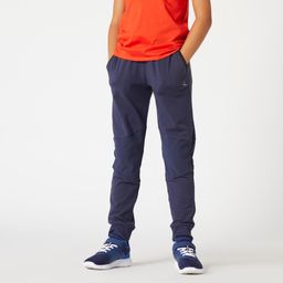 domyos Boys' Slim-Fit Cotton Jogging Bottoms 500 - Navy-picture-3