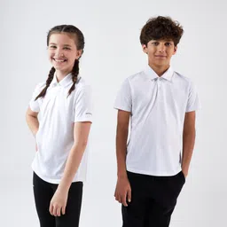 kuikma Kids Tennis Polo T-Shirt Dry 100 - White-picture-15