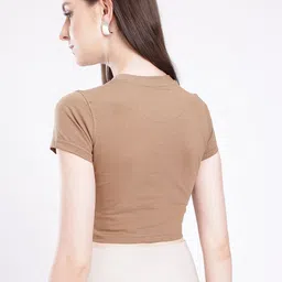 glitchez Creative Minds Printed Crop T-shirt image 5