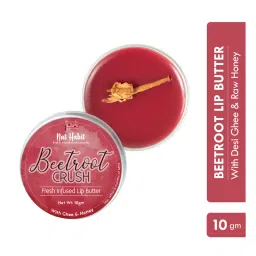 Nat Habit Beetroot Lip Butter With Desi Ghee & Honey Lip Balm For Natural Pink Lips, Lip Moisturizer image 1