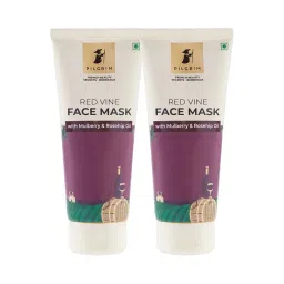 Pilgrim Red Vine Face Mask With Mulberry & Rosehip Oil - Pack Of 2 image 1