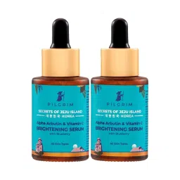 Pilgrim Alpha Arbutin & Vitamin C Brightening Skin Face Serum - Pack Of 2 image 1