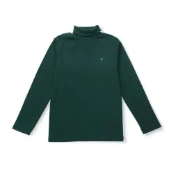 Palm Tree Kids Green Cotton Regular Fit Full Sleeves Skivvy-picture-18