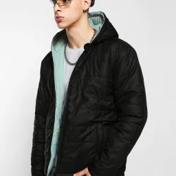 Bewakoof Multi Loose Fit Quilted Reversible Jacket image 4