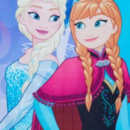 Spaces Disney Frozen1 Character based Blue 380 GSM Cotton Bath Towel image 5