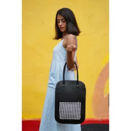 Miri Black Handcrafted Emma Laptop Bag (Upto 14") image 1