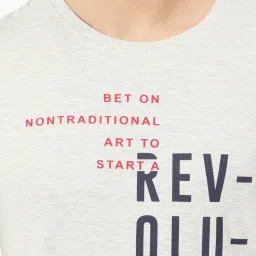 Masculino Latino Grey & Blue Regular Fit Printed Nightwear Set image 4