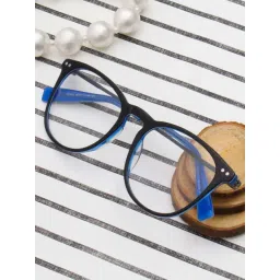 Ted Smith Black Oval Unisex Eyewear Frames image 5