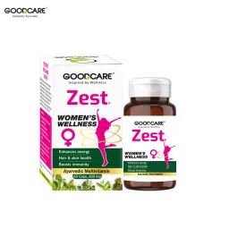 good care GOODCARE (From the house of Biadyanath) Zest Women | Herbal Multi-Vitamin Capsules, with Ashwagandha, Ashok, Giloy and Neem for Healthy Skin and Bones, Boosting Immunity and Hair Growth- 60 Caps-picture-16