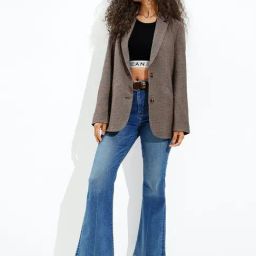 American Eagle Outfitters Brown Slim Fit Blazer-picture-7