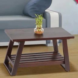 Ikiriya Alison Dark Brown Wood Coffee Table for Living Room Dark Walnut Finish-picture-12