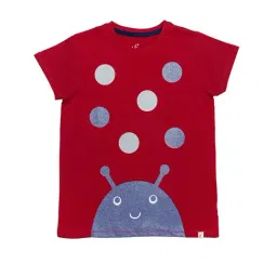 H by Hamleys Girls Maroon Printed T-Shirt-image-73