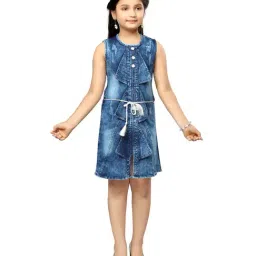 Aarika Kids Blue Regular Fit Dress-image-64