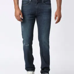 Pepe Jeans Dark Blue Slim Fit Lightly Washed Jeans-picture-16