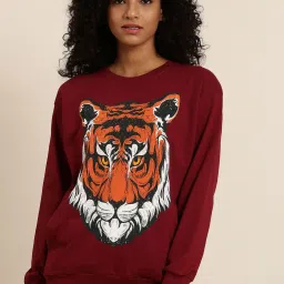 Dillinger Maroon Printed Sweatshirt image 1