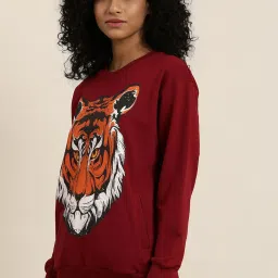 Dillinger Maroon Printed Sweatshirt image 3