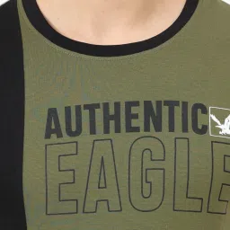 Masculino Latino Green & Black Regular Fit Printed Nightwear Set image 4