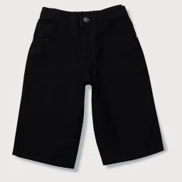 Gini & Jony Kids Black Regular Fit Bermudas image 1