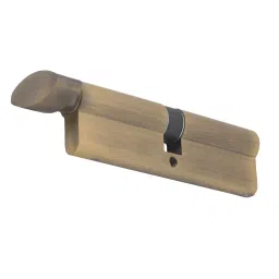 Decorio Mortise Pin Cylinder One Side Key One Side Knob 100 mm Antique Brass Finish, 35151031.02 image 2