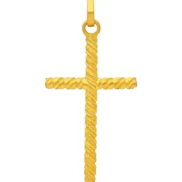 Malabar Gold and Diamonds 22k (916) Yellow Gold Pendant for Women-picture-19