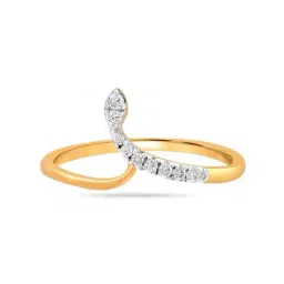 Mia By Tanishq Nature's Finest 14k Yellow Gold Radiant Sp Elegance Diamond Ring-image-42