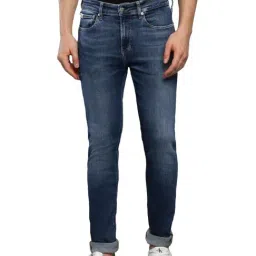 Calvin Klein Jeans Dark Blue Cotton Skinny Fit Jeans-image-27
