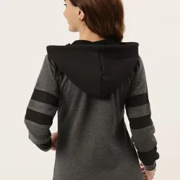 BRINNS Grey & Black Color-Block Hoodie image 2