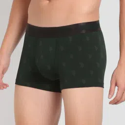 U.S. Polo Assn. Green Printed Trunks image 3