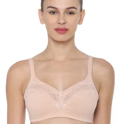 Triumph Beige Non Padded Wireless Soft Cup Minimizer Bra image 1