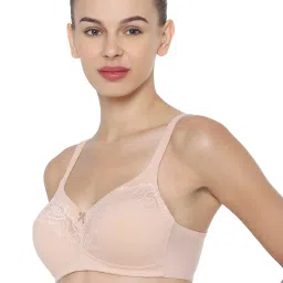 Triumph Beige Non Padded Wireless Soft Cup Minimizer Bra image 3