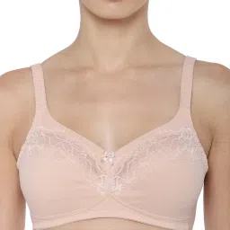 Triumph Beige Non Padded Wireless Soft Cup Minimizer Bra image 4