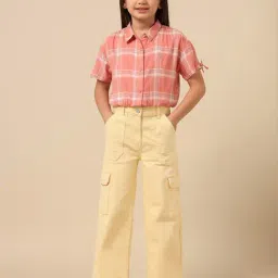 U.S. Polo Assn. Yellow Cotton Wide Fit Jeans image 5