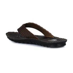 Aha by Liberty Men's Dark Brown Flip Flops image 4