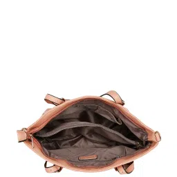 Giordano Blush Pink Solid Medium Shoulder Handbag image 4