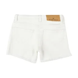Allen Solly Junior White Cotton Shorts image 2