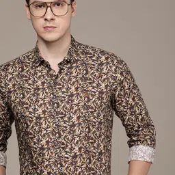 SIMON CARTER LONDON Men Slim Fit Opaque Printed Casual Shirt image 1