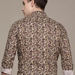 SIMON CARTER LONDON Men Slim Fit Opaque Printed Casual Shirt image 5